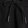 Black Premium Wide Leg Pintuck Joggers