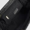 Black Premium Woven Leather Clutch Bag