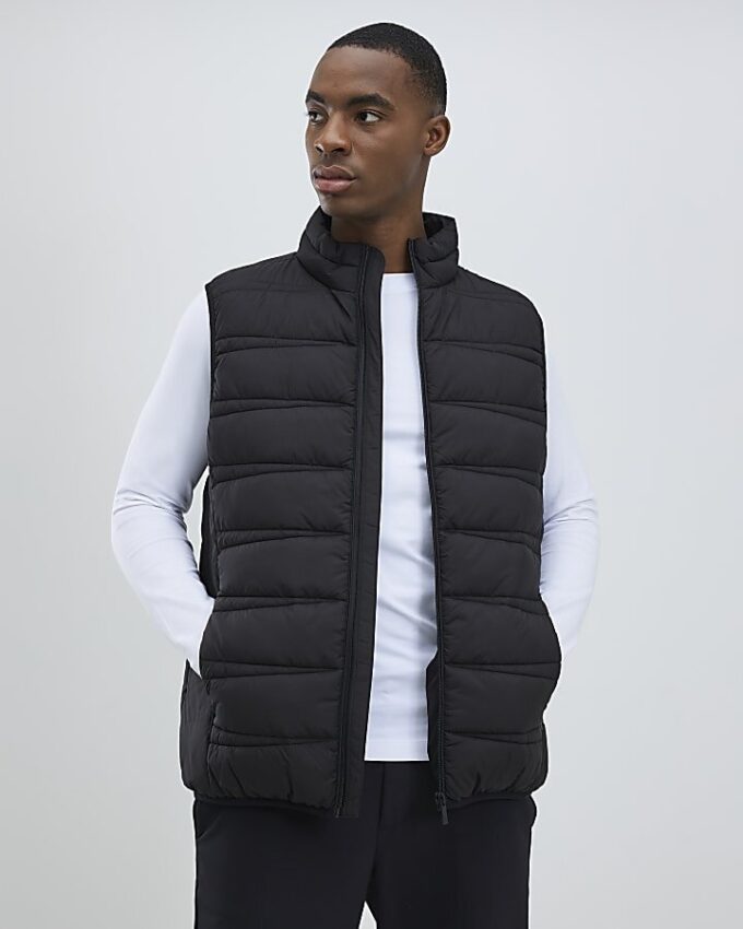 Black Puffer Gilet