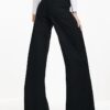 Black Pull-On Sculpt Palazzo Jeans