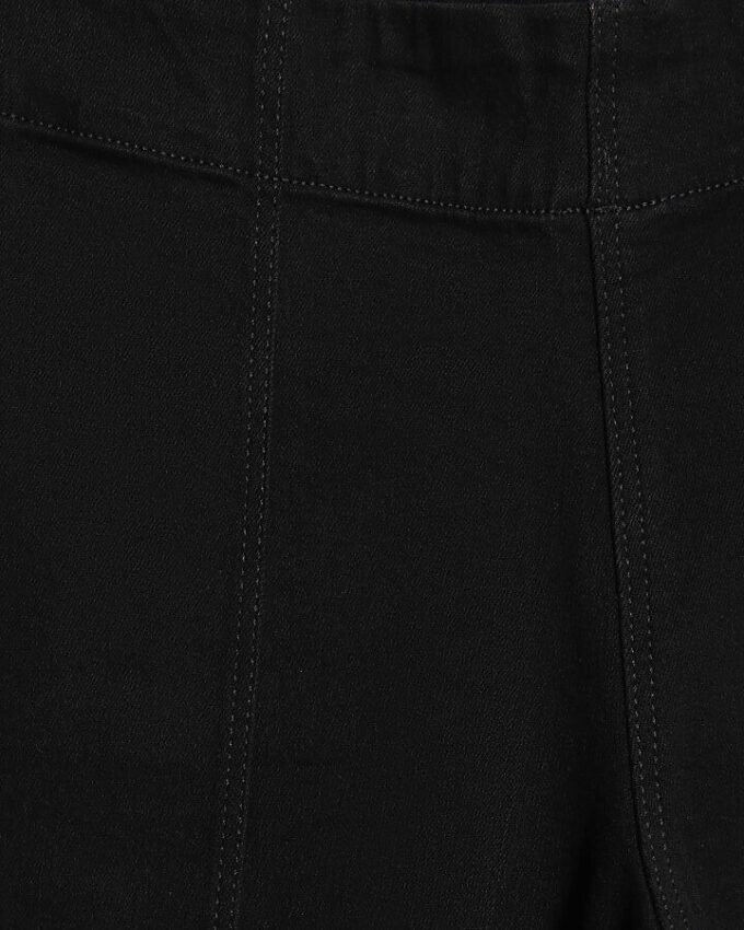 Black Pull-On Sculpt Palazzo Jeans