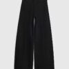 Black Pull-On Sculpt Palazzo Jeans