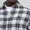 Black Regular Fit Check Shirt