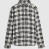 Black Regular Fit Check Shirt