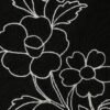 Black Regular Fit Floral Embroidered Shorts