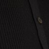 Black Regular Fit Knitted Button Up Cardigan