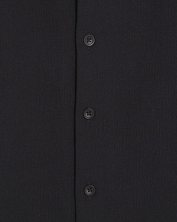 Black Regular Fit Textured Shirt