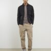 Black Regular Fit Zipped Overshirt