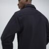 Black Regular Fit Zipped Overshirt