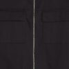 Black Regular Fit Zipped Overshirt