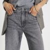Black Relaxed Straight Jeans
