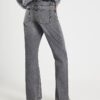 Black Relaxed Straight Jeans