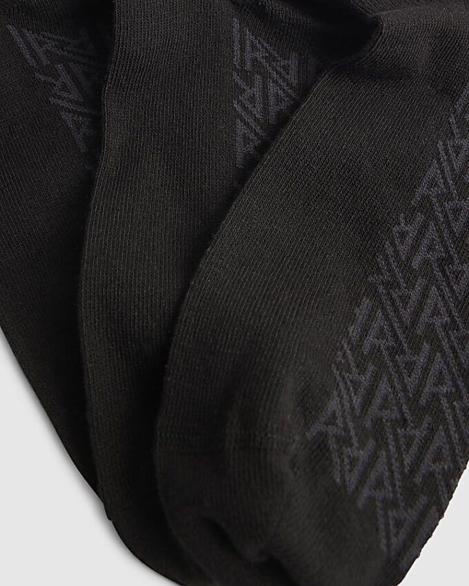 Black RI Monogram Pack Of 7 Socks