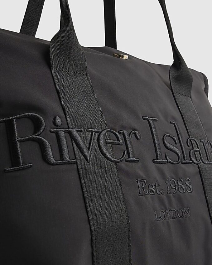 Black RI Roll Top Holdall Bag
