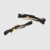 Black Ribbon Bow 2 Pack Hair Clips