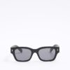 Black Rubberised Wayfarer Sunglasses
