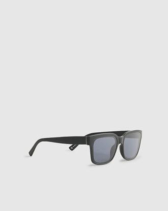 Black Rubberised Wayfarer Sunglasses