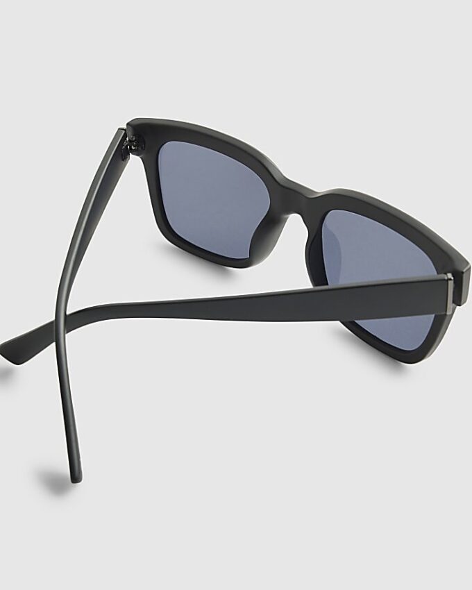 Black Rubberised Wayfarer Sunglasses