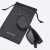 Black Rubberised Wayfarer Sunglasses