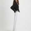 Black Satin Long Sleeve Slim Fit Shirt