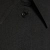 Black Satin Long Sleeve Slim Fit Shirt