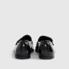 Black Scallop Edge Patent Loafers