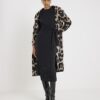 Black Short Sleeve Ribbed Cosy Midi Dress