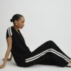 Black Side Tape Joggers