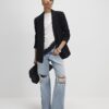 Black Single Breasted Blazer