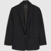 Black Single Breasted Blazer