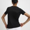 Black Sketchy Face Foil T-Shirt