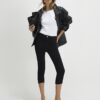 Black Skinny Capri Jeans