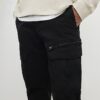 Black Skinny Fit Cargo Trousers