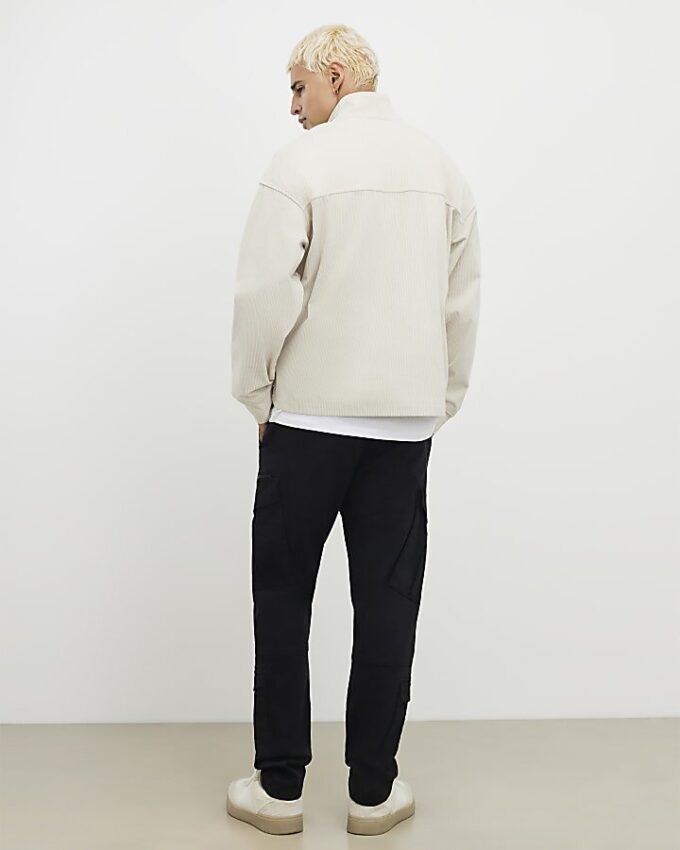 Black Skinny Fit Cargo Trousers