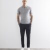 Black Skinny Fit Chino Trousers