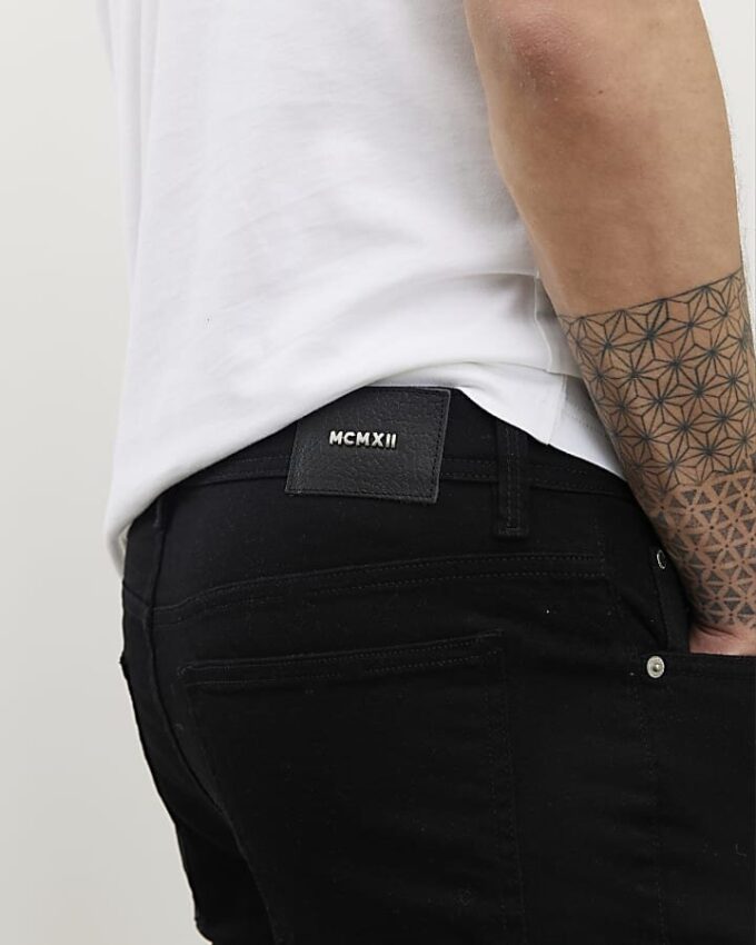 Black Skinny Fit MCMXII Jeans