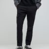 Black Skinny Fit Smart Cargo Trousers