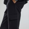 Black Skinny Fit Smart Cargo Trousers