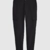 Black Skinny Fit Smart Cargo Trousers