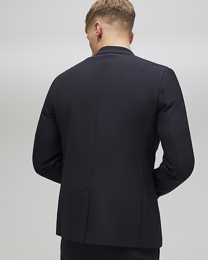 Black Skinny Fit Suit Jacket