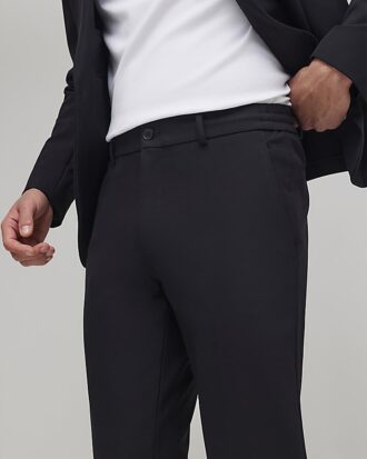 Black Skinny Fit Suit Trousers