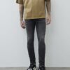 Black Skinny Fit Washed Jeans
