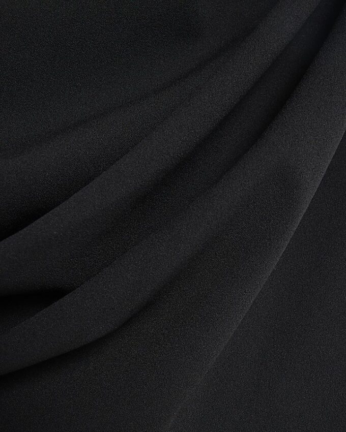 Black Sleeveless Asymmetric Drape Jumpsuit
