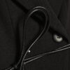 Black Sleeveless Belted Waistcoat