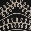 Black Sleeveless Embroidered Mini Beach Dress