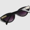 Black Slim Cat Eye Sunglasses