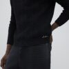 Black Slim Fit Cable Knit Jumper