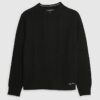 Black Slim Fit Cable Knit Jumper