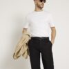 Black Slim Fit Chino Trousers