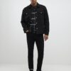 Black Slim Fit Collared Overshirt